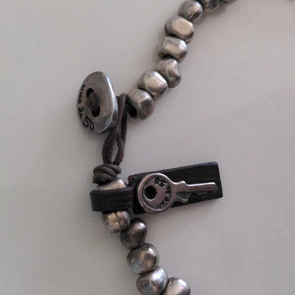 UNO de 50 Silver Beaded Necklace with Toggle Clasp - Picture 3 of 7
